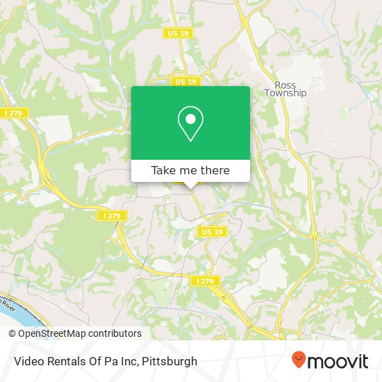 Video Rentals Of Pa Inc map