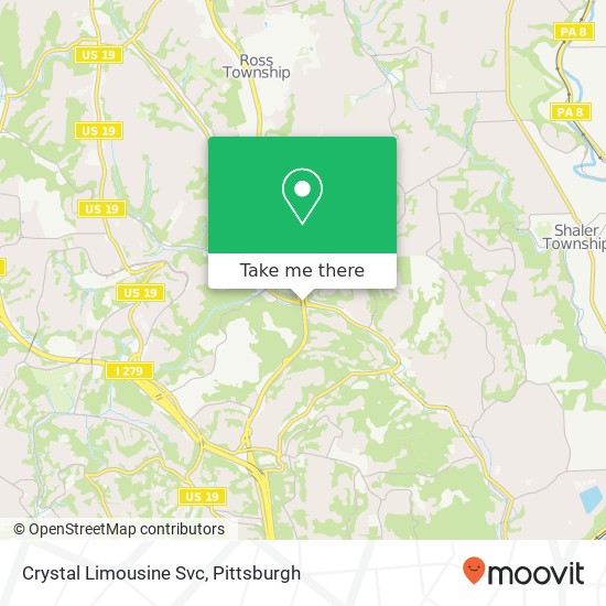 Crystal Limousine Svc map