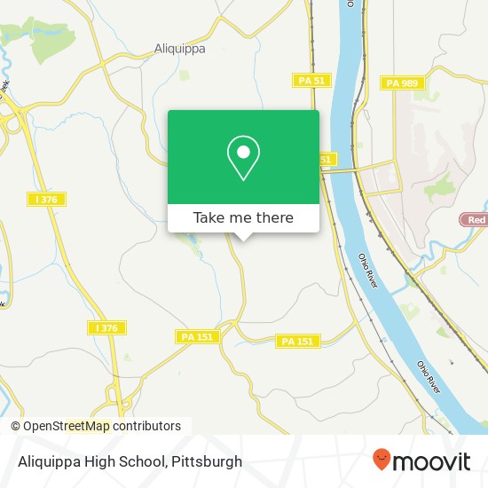 Aliquippa High School map