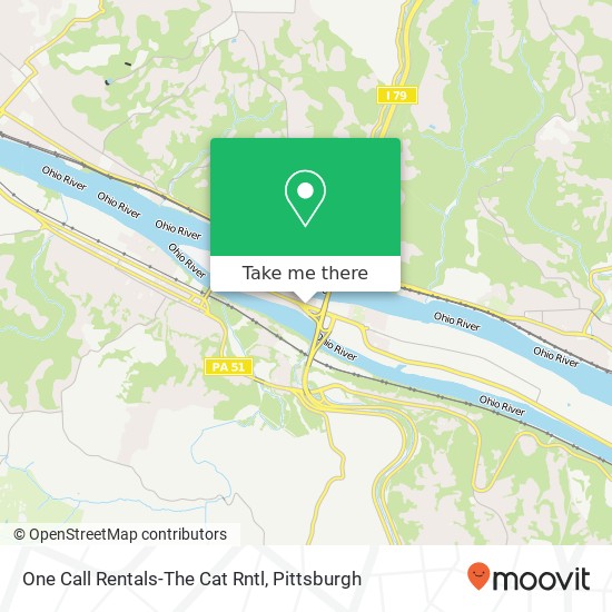 One Call Rentals-The Cat Rntl map