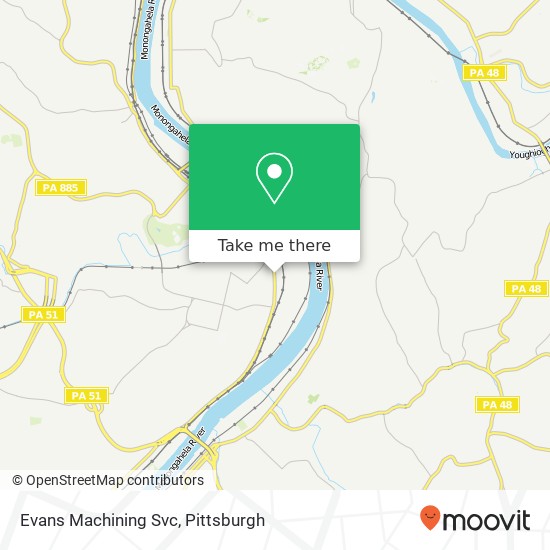 Evans Machining Svc map