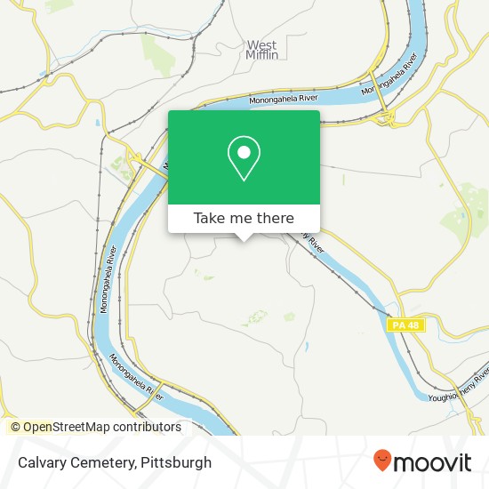 Mapa de Calvary Cemetery