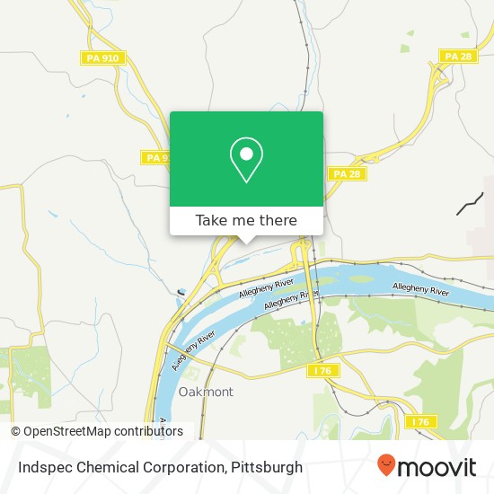 Indspec Chemical Corporation map