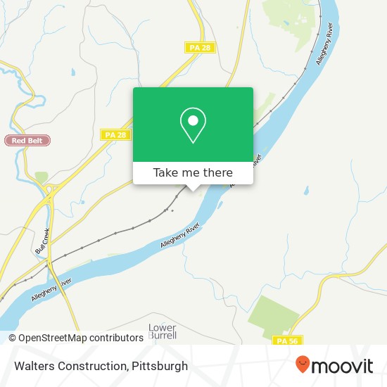 Walters Construction map