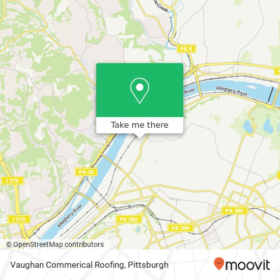 Vaughan Commerical Roofing map