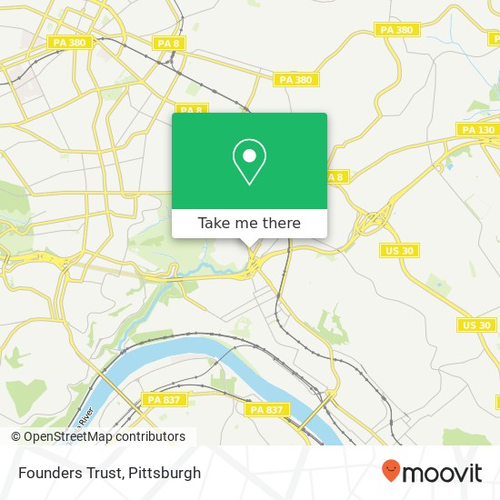 Mapa de Founders Trust