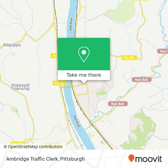 Mapa de Ambridge Traffic Clerk