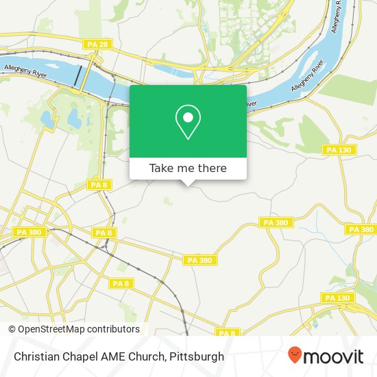 Mapa de Christian Chapel AME Church