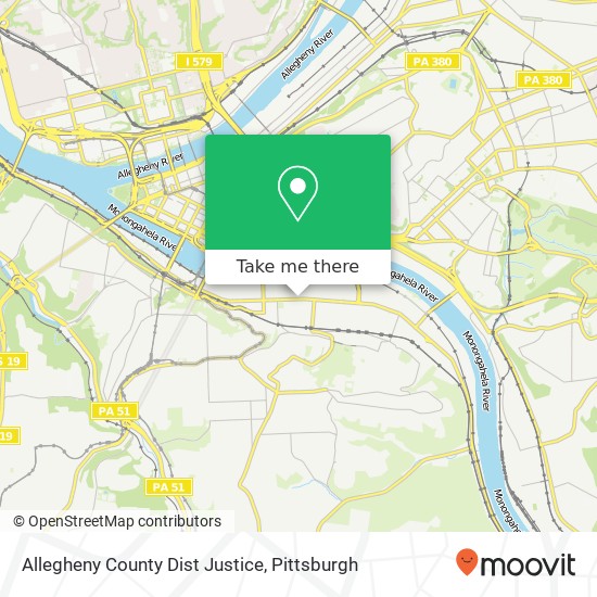 Mapa de Allegheny County Dist Justice