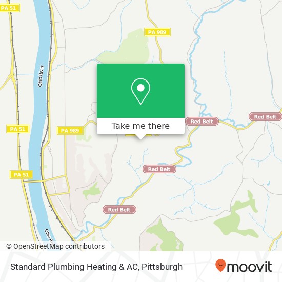 Mapa de Standard Plumbing Heating & AC