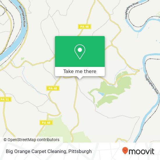 Big Orange Carpet Cleaning map
