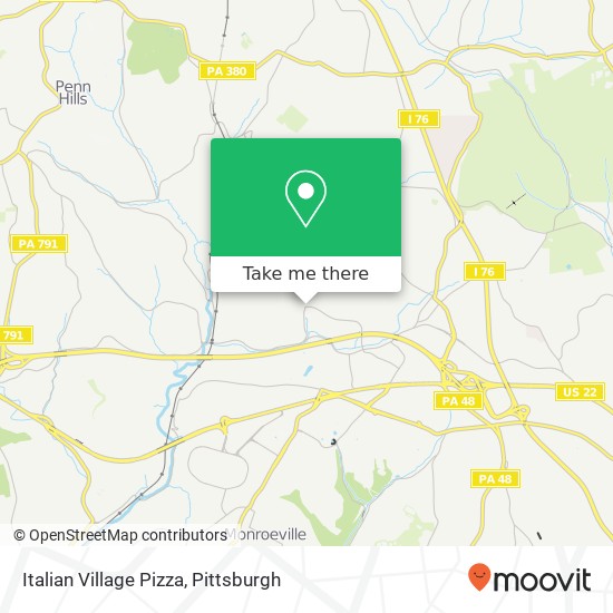 Mapa de Italian Village Pizza