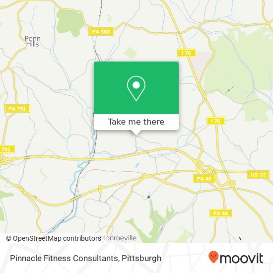 Pinnacle Fitness Consultants map