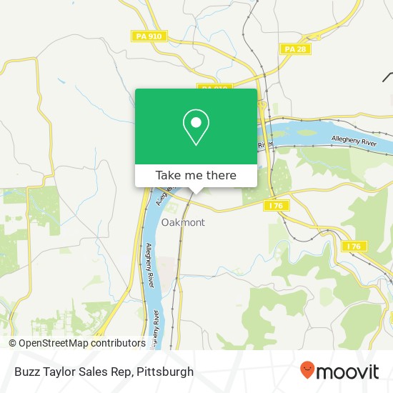 Buzz Taylor Sales Rep map