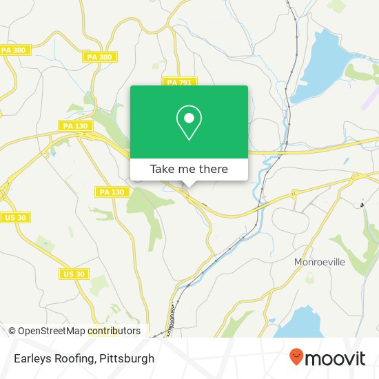 Earleys Roofing map