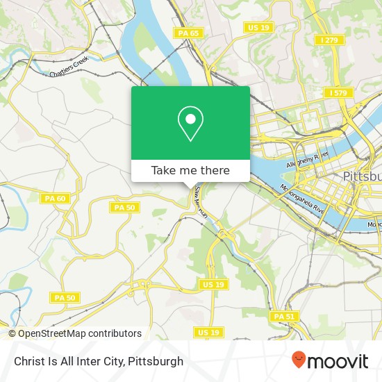 Mapa de Christ Is All Inter City