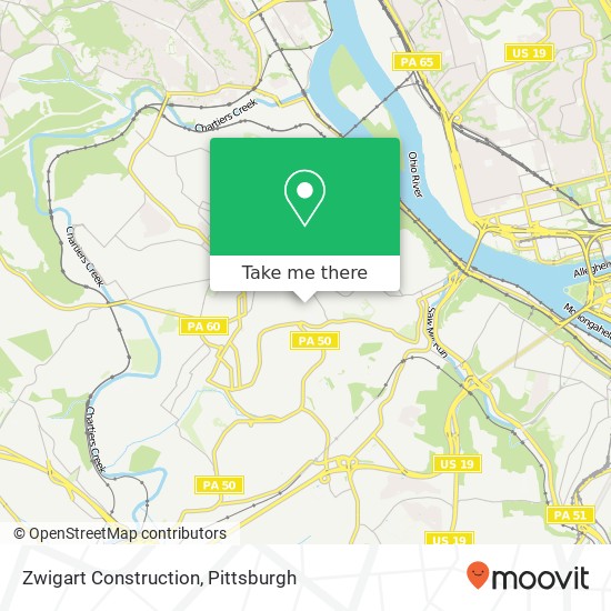 Mapa de Zwigart Construction