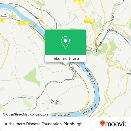 Alzheimer's Disease Foundation map