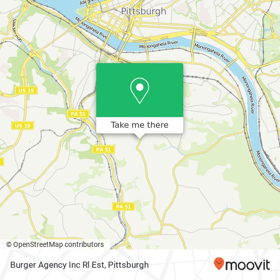 Burger Agency Inc Rl Est map