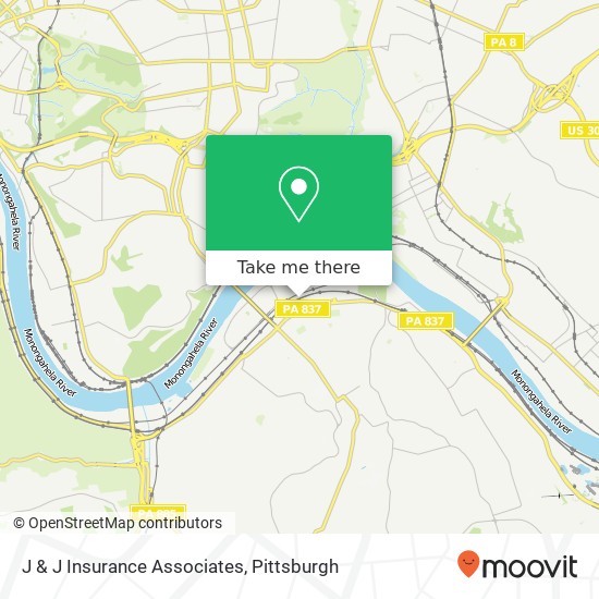 J & J Insurance Associates map