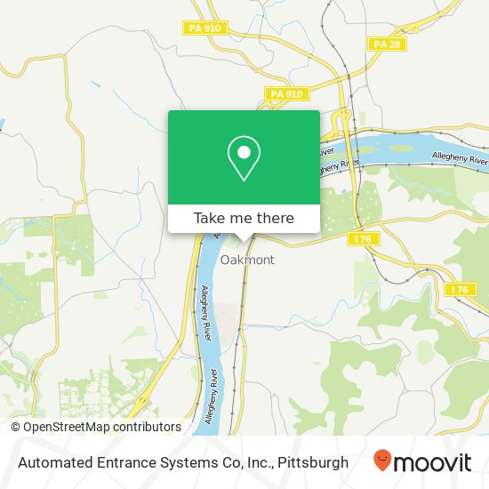 Mapa de Automated Entrance Systems Co, Inc.