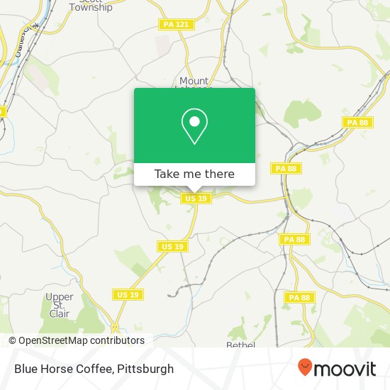 Mapa de Blue Horse Coffee