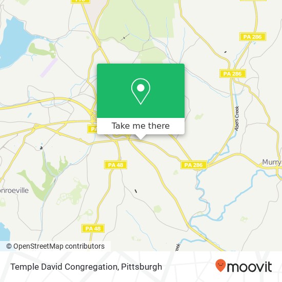 Temple David Congregation map