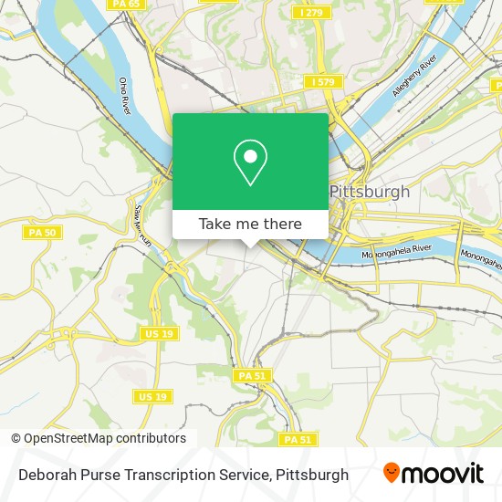 Deborah Purse Transcription Service map