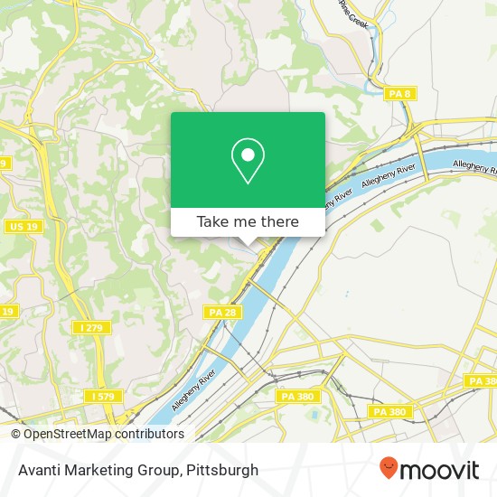 Avanti Marketing Group map