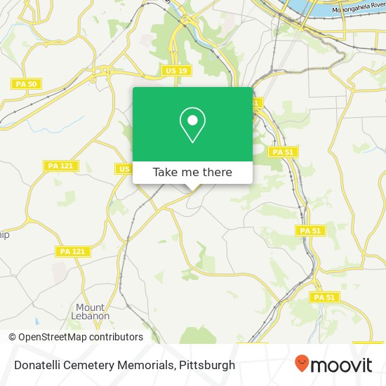 Donatelli Cemetery Memorials map