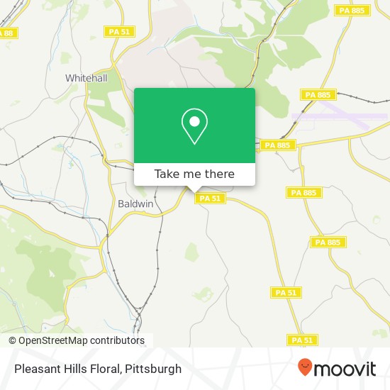 Pleasant Hills Floral map