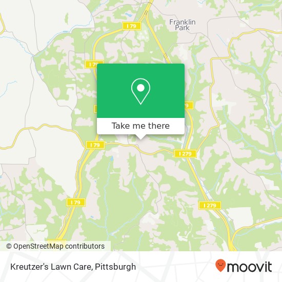 Kreutzer's Lawn Care map