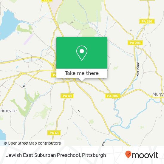 Mapa de Jewish East Suburban Preschool