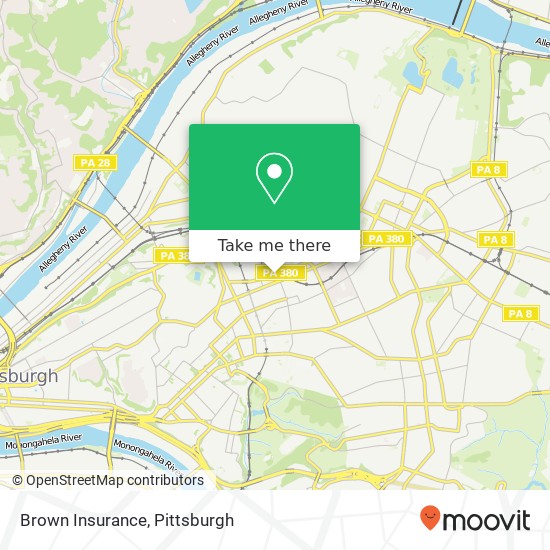 Brown Insurance map