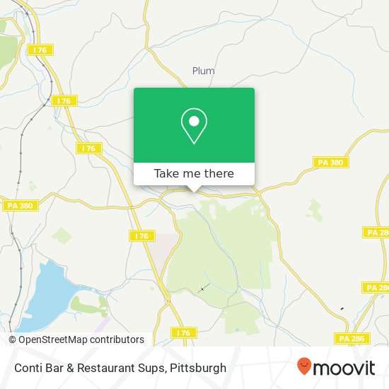 Mapa de Conti Bar & Restaurant Sups