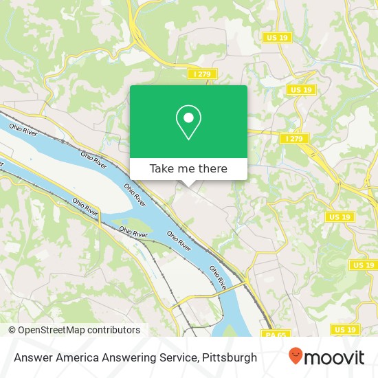 Mapa de Answer America Answering Service