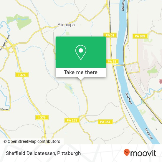 Mapa de Sheffield Delicatessen