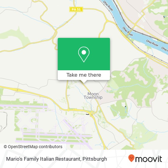 Mapa de Mario's Family Italian Restaurant