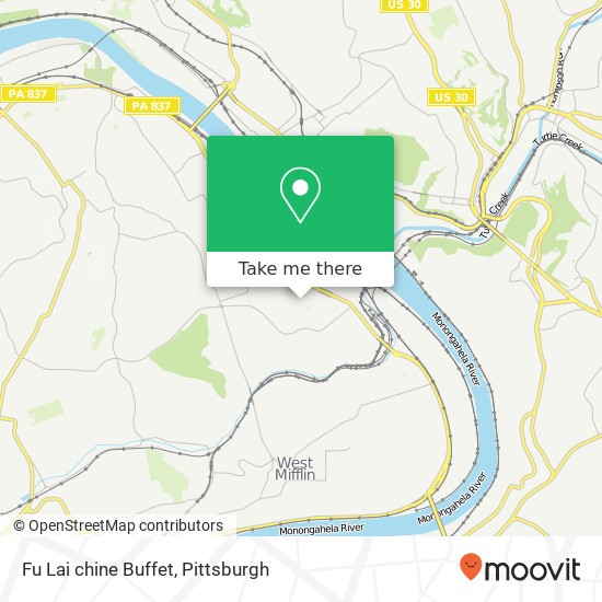 Fu Lai chine Buffet map