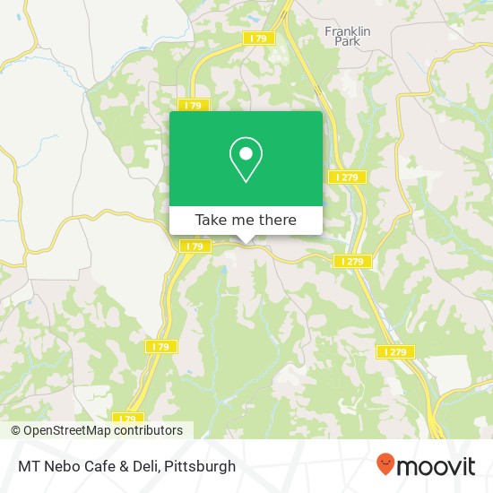 MT Nebo Cafe & Deli map