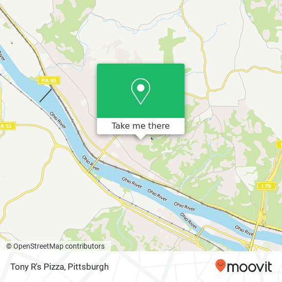 Mapa de Tony R's Pizza