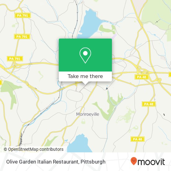 Mapa de Olive Garden Italian Restaurant