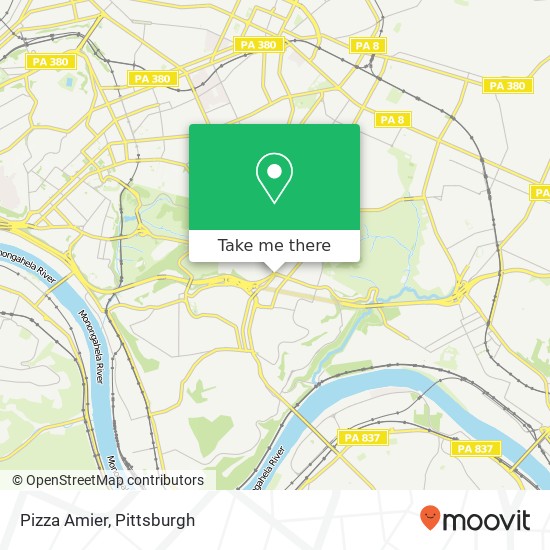 Pizza Amier map