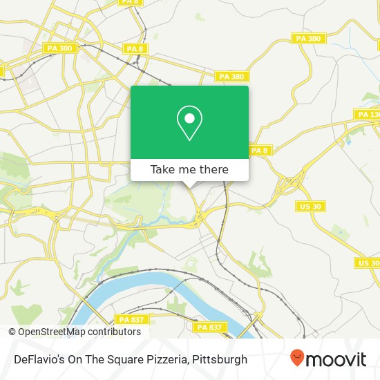 DeFlavio's On The Square Pizzeria map