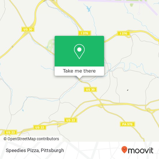 Speedies Pizza map