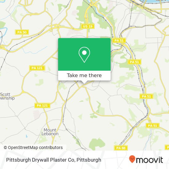 Pittsburgh Drywall Plaster Co map