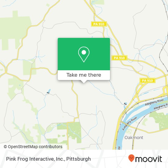 Pink Frog Interactive, Inc. map