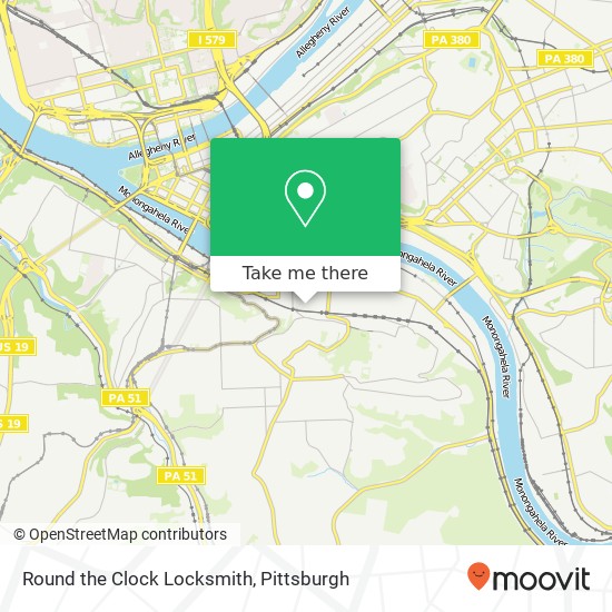 Mapa de Round the Clock Locksmith