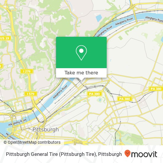 Pittsburgh General Tire (Pittsburgh Tire) map