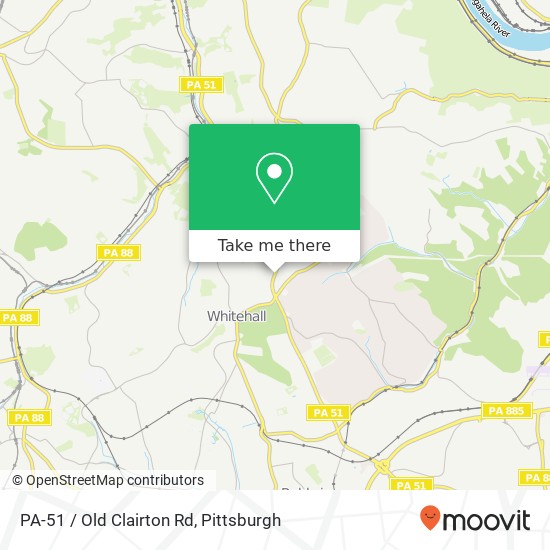 Mapa de PA-51 / Old Clairton Rd